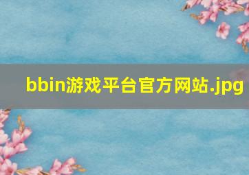 bbin游戏平台官方网站