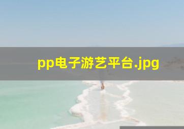 pp电子游艺平台